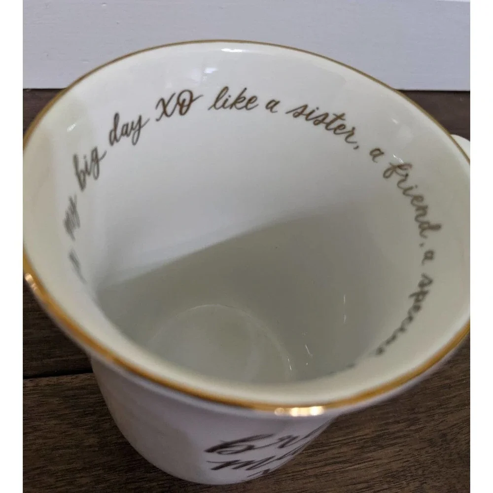 WILLIAMS SONOMA Bridesmaid Gift Appreciation Wedding Coffee Mug